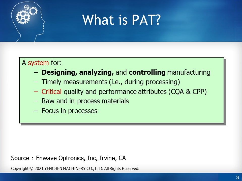 Process Analytical Technology(PAT)