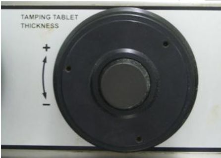 TAMPING TABLET THICKNESS